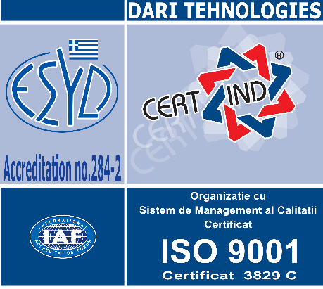 DARI TEHNOLOGIES SRL - Certificat ISO 9001 nr. 3829 CERTIND
