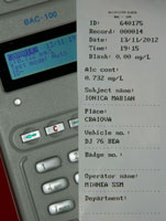 Etilotest BAC100